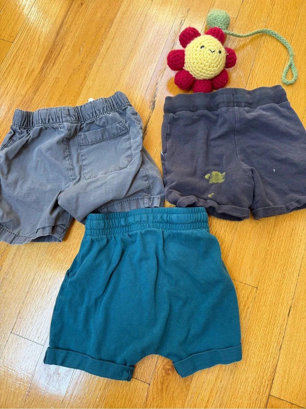 Various kids Elastic Waist Pull-On Shorts - Teal, Gray, Charcoal